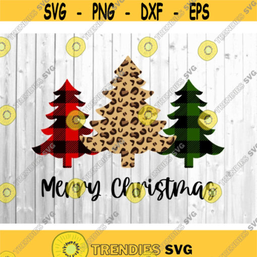 Merry Christmas Svg Plaid Christmas Svg Leopard Christmas Leopard Print Svg Christmas Tree Svg Svg Files for Cricut Buffalo Plaid Svg.jpg