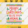 Merry Christmas Ya Filthy Animal SvgChristmas SVG FileDXF Silhouette Print Vinyl Cricut Cutting Tshirt Design Printable Stickerx mas svg Design 154