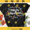 Merry Christmas svg Christmas Lights svg Christmas svg Merry and Bright svg dxf png Christmas Shirt Printable Cut File Download Design 32.jpg