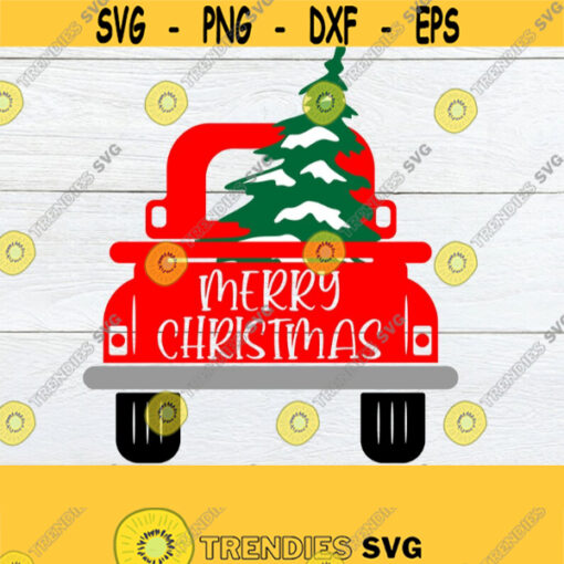 Merry Christmas svg. Christmas tree in pickup truck. Cute Christmas svg. Christmas svg. Christmas truck. Christmas decor svg. Iron on file. Design 685
