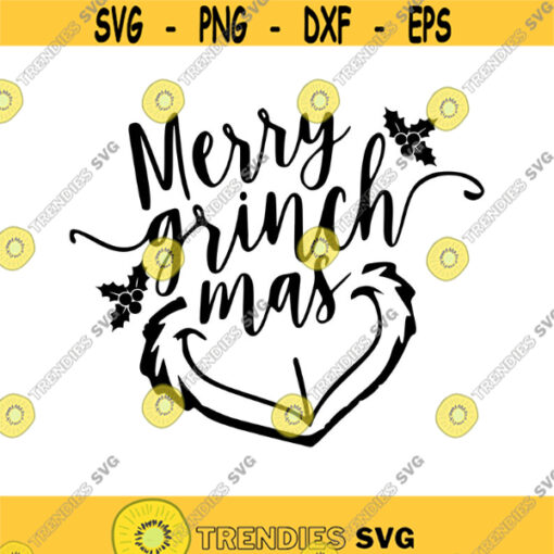 Merry Grinchmas Decal Files cut files for cricut svg png dxf Design 31