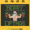 Merry Liftmas Fitness Santa Bodybuilder SVG PNG DXF EPS 1