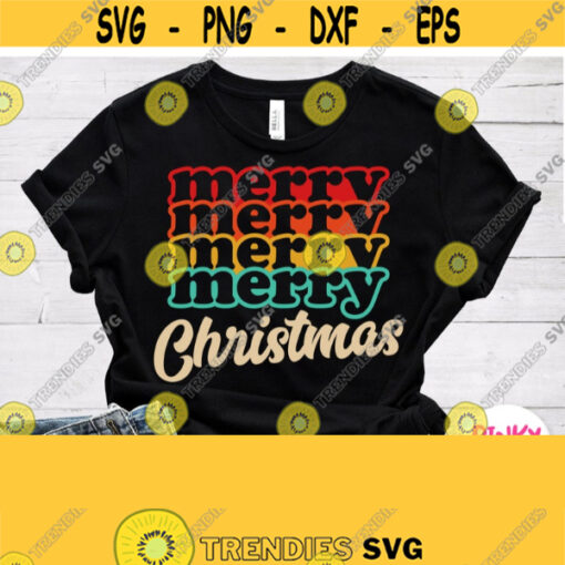Merry Merry Christmas Svg Family Christmas Shirt Svg for Mom Dad Baby Boy Girl Cricut Design Silhouette Vinyl Decal Iron on Transfer Design 855