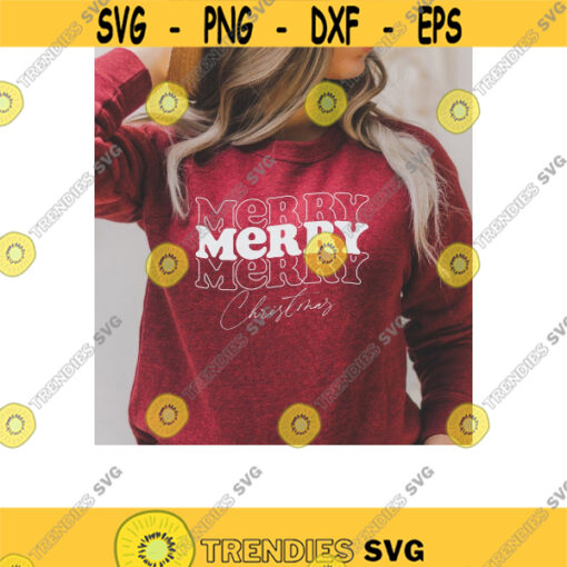 Merry Merry Merry Christmas SVG. Christmas Svg. Merry Christmas Svg. Christmas Shirt Svg. Santa Svg. Christmas Squad Svg. Dxf for Cricut.