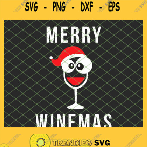 Merry Winemas Wine Santa SVG PNG DXF EPS 1