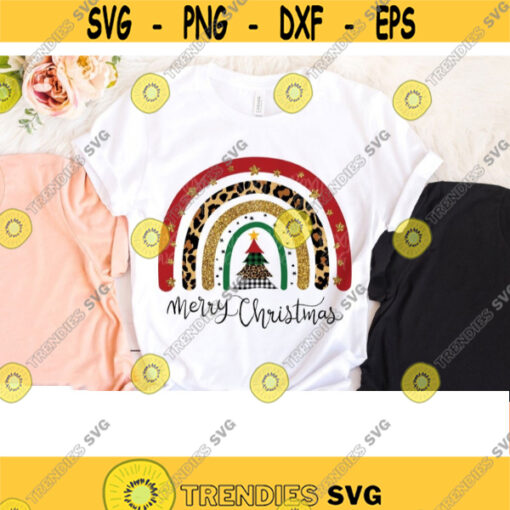 Merry and Bright sublimation design Christmas Rainbow Sublimation Christmas shirt Design sublimation transfers ready to press png files