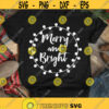 Merry and bright svg Christmas svg Winter svg dxf png Holiday svg Print file Clipart Cut file Cricut Silhouette Shirt Craft DIY Design 130.jpg