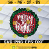 Merry and bright svg Christmas trees svg Leopard print Christmas Svg png eps dxf digital 2 Design 417
