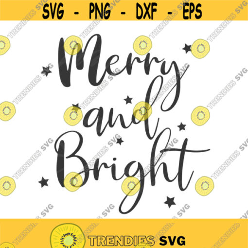 Merry and bright svg christmas svg png dxf Cutting files Cricut Funny Cute svg designs print for t shirt quote svg Design 211