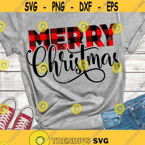 Merry christmas SVG Christmas SVG Plaid Christmas SVG Christmas cricut svg