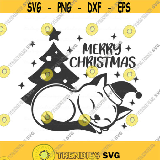 Merry christmas svg cat svg christmas svg cat mom svg png dxf Cutting files Cricut Funny Cute svg designs print for t shirt Design 185