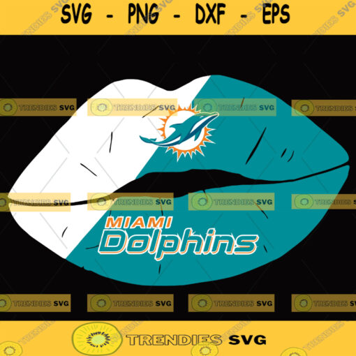 Miami Dolphins Lips Svg Lips NFL Svg Sport NFL Svg Lips Nfl Shirt Silhouette Svg Cutting Files Download Instant BaseBall Svg Football Svg HockeyTeam