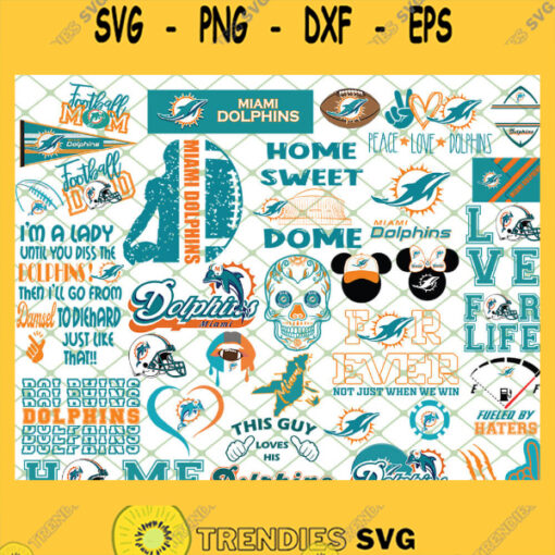 Miami Dolphins NFL SVG Bundle 1