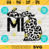 Michigan MI SVG State Leopard Cheetah Print svg png jpeg dxf Small Business Use Vinyl Cut File 2096