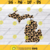 Michigan SVG Michigan State SVG Michigan Cut File State Svg Michigan Home Svg Michigan Outline Leopard SVG Animal Print Svg .jpg