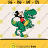 Mickey And Dinosaur Svg File Mickey Svg Cricut Files Dinosaur Svg Cut Files Funny Svg Family Svg Kids Svg Mom Svg Disney Svg Design 124