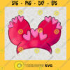 Mickey Cute Pink Heart Hat Mickey Mouse Minnie and Mickey Disney Cartoon Characters SVG Digital Files Cut Files For Cricut Instant Download Vector Download Print Files