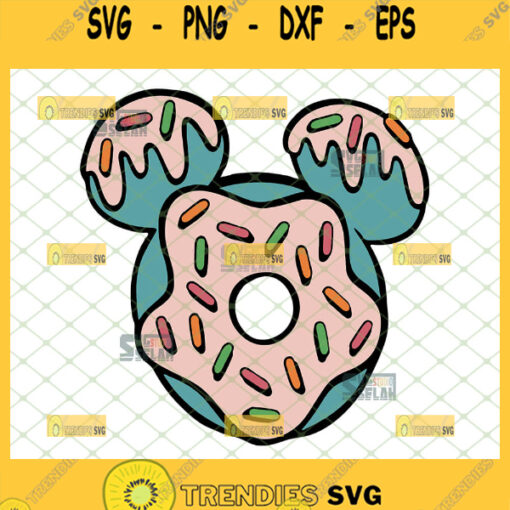 Mickey Donut Svg Doughnut Svg Donut Birthday Svg Disney Food Svg 1