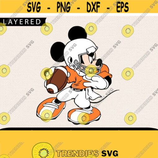 Mickey Football Svg File Disney Svg Cricut Files Mickey Svg Sport Svg Disney Sport Svg Football Svg Svg For Boy Design 341