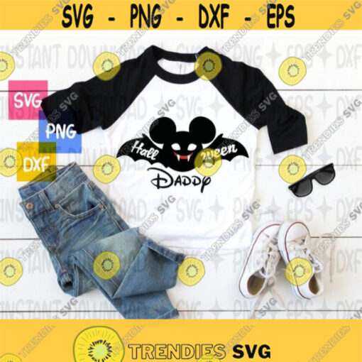 Mickey Halloween Bat SVG Daddy Halloween Bat SVG Halloween SVG Cricut Files Silhouette Files Design 334