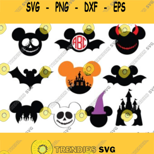 Mickey Halloween SVGMickey Halloween VectorMickey Halloween svg Mickey Halloween Clipartmickey ears halloween svgMickey monogram SVG