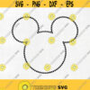 Mickey Head Outline svg Mickey svg dxf png instant download disney svg for cricut mickey mouse svg disney svg mickey outline svg Design 48