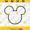 Mickey Head Outline svg Mickey svg dxf png instant download disney svg for cricut mickey mouse svg disney svg mickey outline svg Design 61