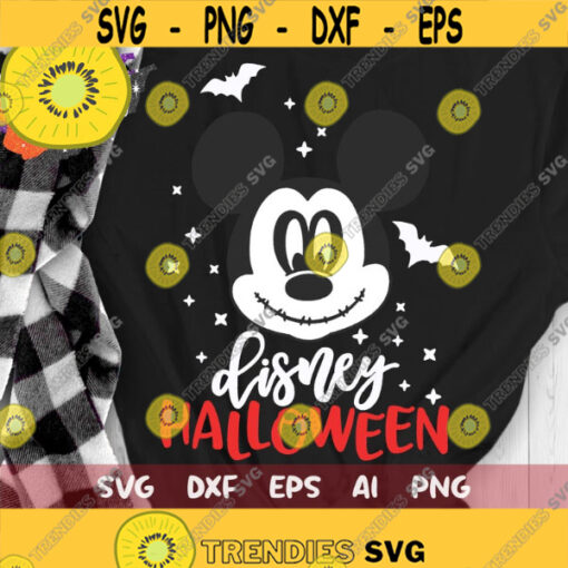 Mickey Jack Skellington Svg Nightmare Before Christmas Svg Disney Halloween Svg Cut files Svg Dxf Png Eps Design 295 .jpg