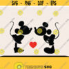 Mickey Minnie Love Svg Cricut Files Kiss Mickey Minnie Svg Kiss Svg Valentines Day Svg Love Svg Valentine Svg Svg For Girl Design 356