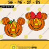 Mickey Minnie Pumpkin Halloween Svg Pumpkin Svg Halloween Svg Cricut File Cricut Svg Family Svg Party Svg Design 489
