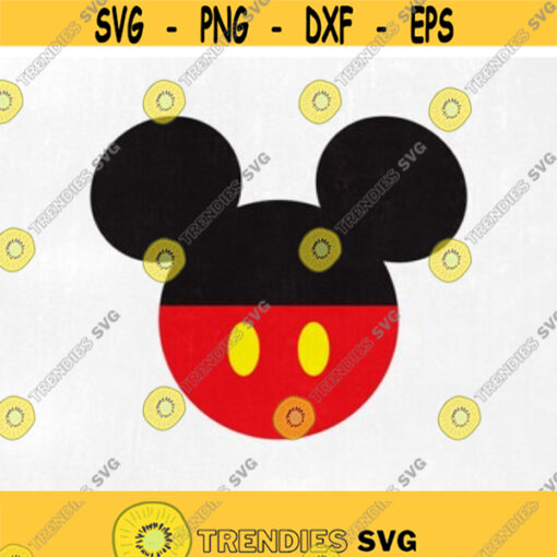 Mickey Mouse Head SVG Layered Mickey Mouse SVG and PNG Download for cricut and silhouette Design 67