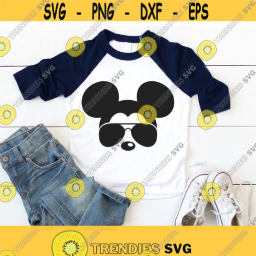 Mickey Mouse svg sunglasses Disney Mickey Mouse sunglasses cricut silhouette svg file instant download mickey mouse head svg file Design 237