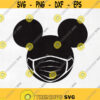 Mickey Mouse with mask Mickey Mouse SVG Msk svg Mickey head svg Svg files Cut files Instant download. Design 38