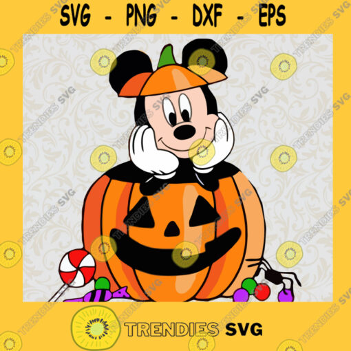 Mickey Pumpkin SVG Halloween SVG Disney SVG PNG DXF EPS
