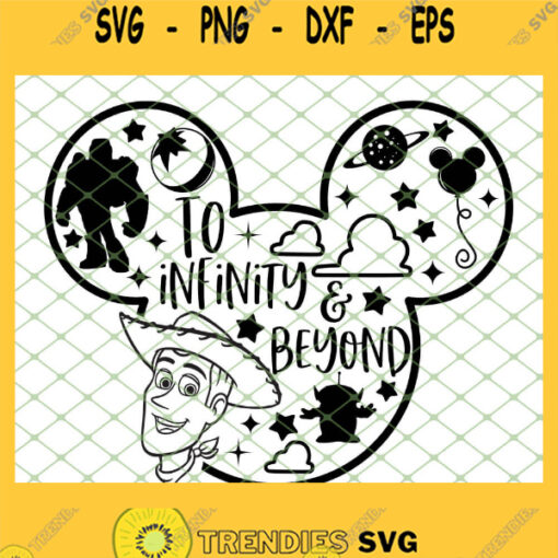Mickey Toy Story To Infinity And Beyond SVG PNG DXF EPS 1