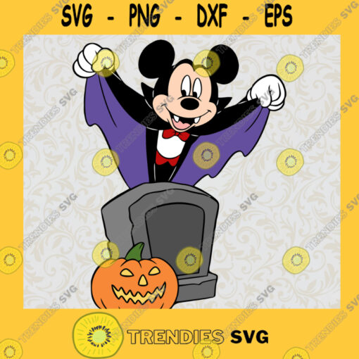 Mickey Vampire SVG Mickey Mouse Halloween SVG Mickey Pumpkin SVG