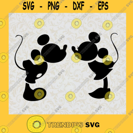 Mickey and Minnie Black Disney SVG Digital Files Cut Files For Cricut Instant Download Vector Download Print Files