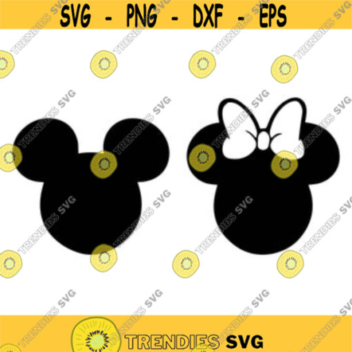 Mickey and Minnie Decal Files cut files for cricut svg png dxf Design 6
