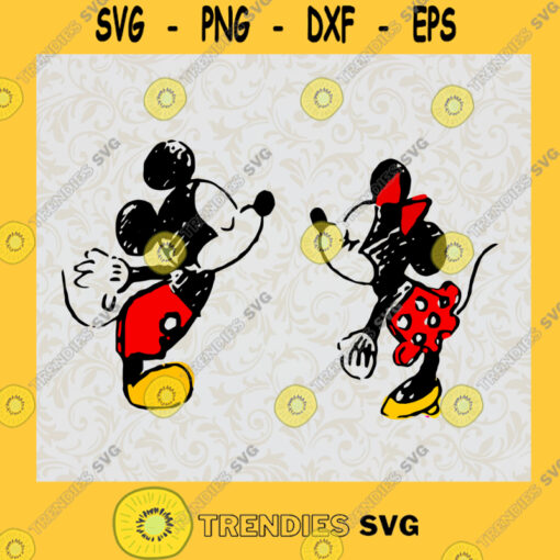 Mickey and Minnie Loving Disney SVG Digital Files Cut Files For Cricut Instant Download Vector Download Print Files