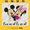 Mickey and Minnie with Pink Bow Disney SVG Digital Files Cut Files For Cricut Instant Download Vector Download Print Files