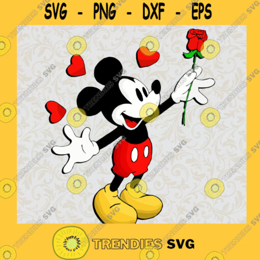 Mickey and Rose Disney SVG Digital Files Cut Files For Cricut Instant Download Vector Download Print Files