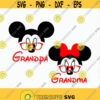 Mickey grandpa svg Minnie grandma svg Mickey grandpa glasses svg Minnie grandma glasses svg Mickey Minnie iron on Cut files svg dxf pdf png