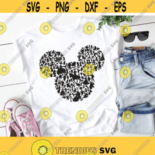 Mickey head svg Mickey mouse SVG Minnie mouse SVG disney svg clipart instant download eps png pdf Cut File svg file dxf Silhouette Design 95