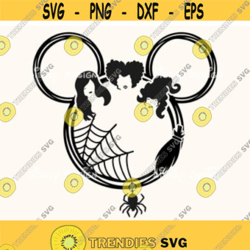 Mickey mouse Sanderson Sisters SVG Hocus Pocus candy Halloween Mickey Ears Boo Quote Disney Inspired Mickey ears svg eps png dxf Design 37