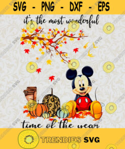 Mickey mouse its the most wonderful time of the year Halloween SVG PNG EPS DXF Silhouette Cut Files For Cricut Instant Download Vector Download Print File
