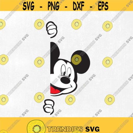 Mickey peeking svg Mickey Mouse svg Svg files. Design 104