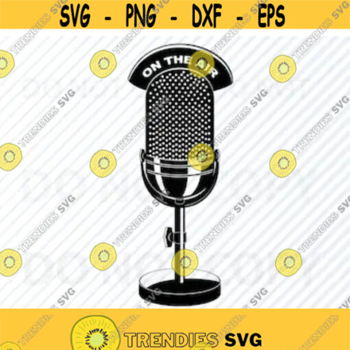 Microphone SVG File for cricut Mic Vector Images Clipart DXF Files for silhouette Eps Microphone Png Stencil Clip Art dj podcast mic Design 47