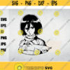 Mikasa svg attack on titan svg manga svg anime svgsvg for cricutcut files silhouette Cricut download files digital Layered SVG Design 50