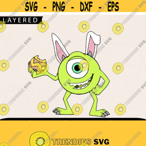 Mike Wazowski Easter SVG Mike Svg Monsters Inc Svg Easter Svg Monsters Inc Easter Svg Disney Easter Svg Disney SVG Kids SVG Design 383