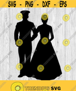 Military Bride and Groom Soldier Bride and Groom svg png ai eps dxf DIGITAL FILES for Cricut CNC and other cut or print projects Design 395